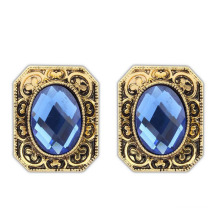 2016 Whosale New Design Square Sapphire Vogue Jewelry Earrings